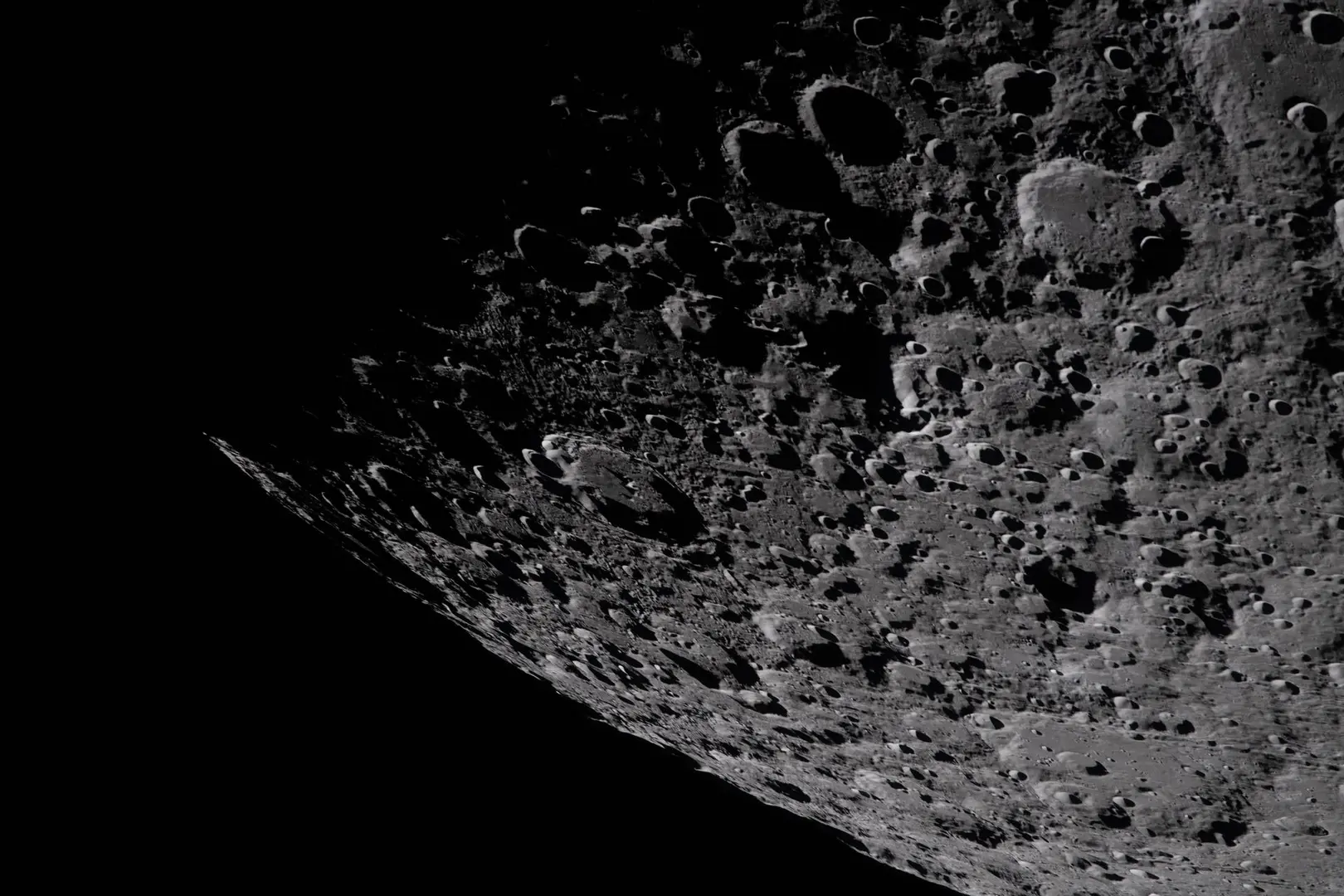 Lunar surface from Artemis I